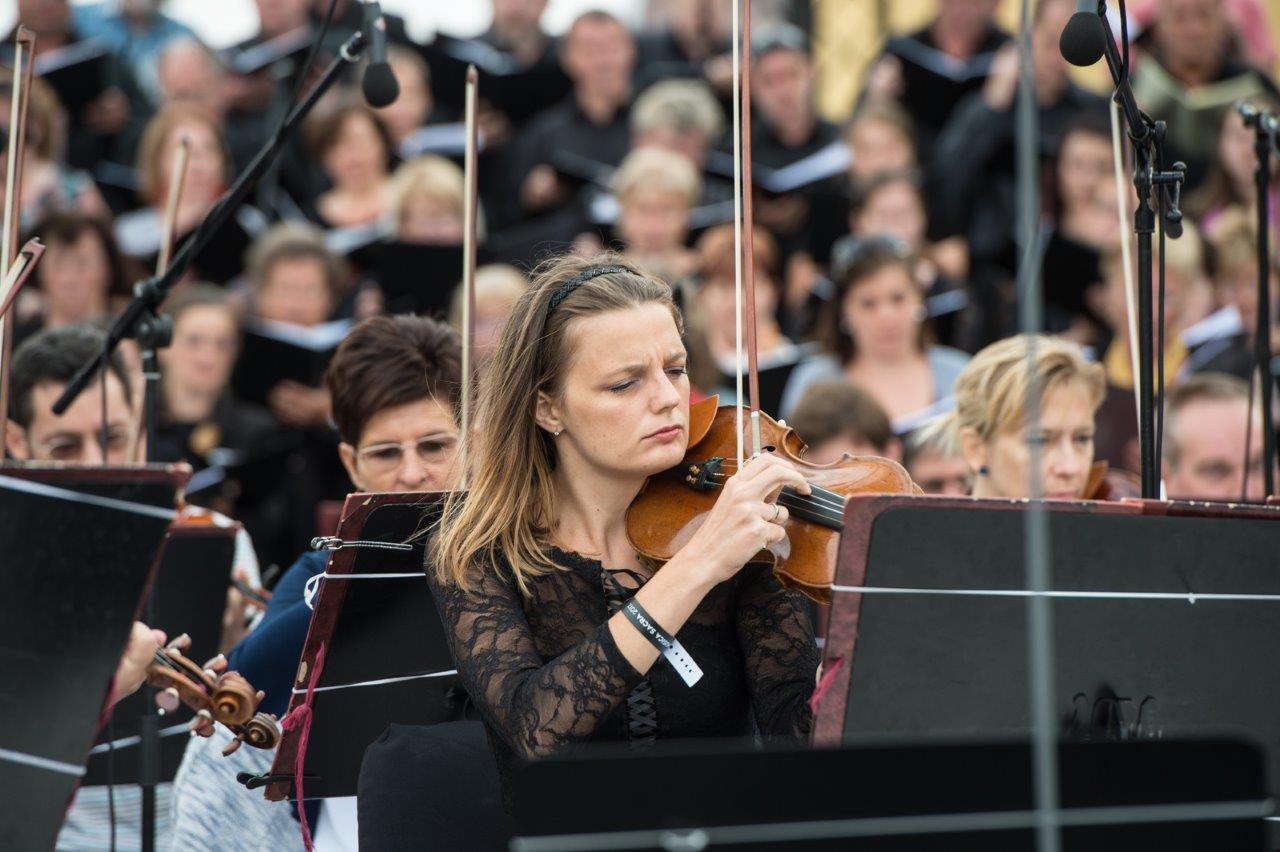 A Musica Sacra főpróbája a Nemzeti Emlékhelyen