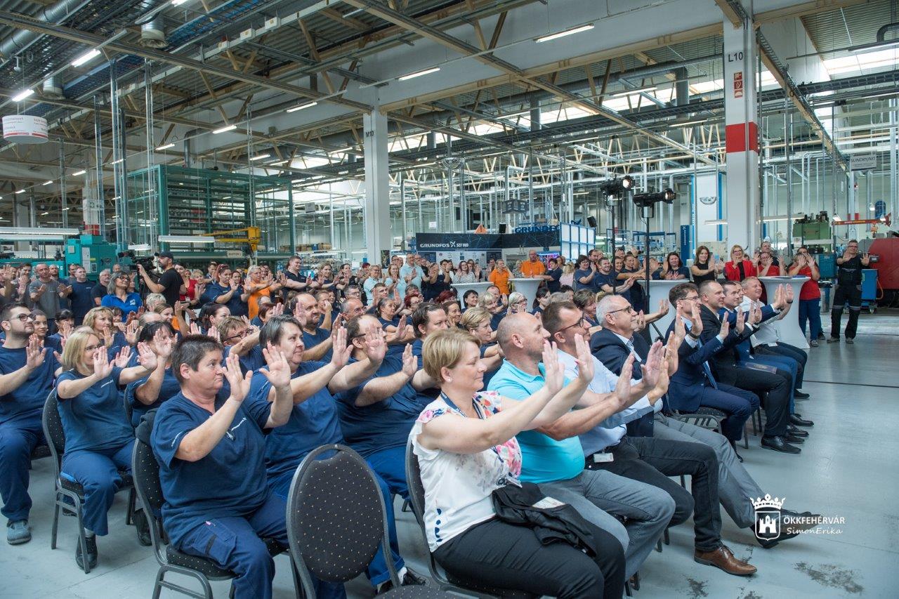 Fennállásának 15. évfordulóját ünnepelte a Grundfos fehérvári gyára