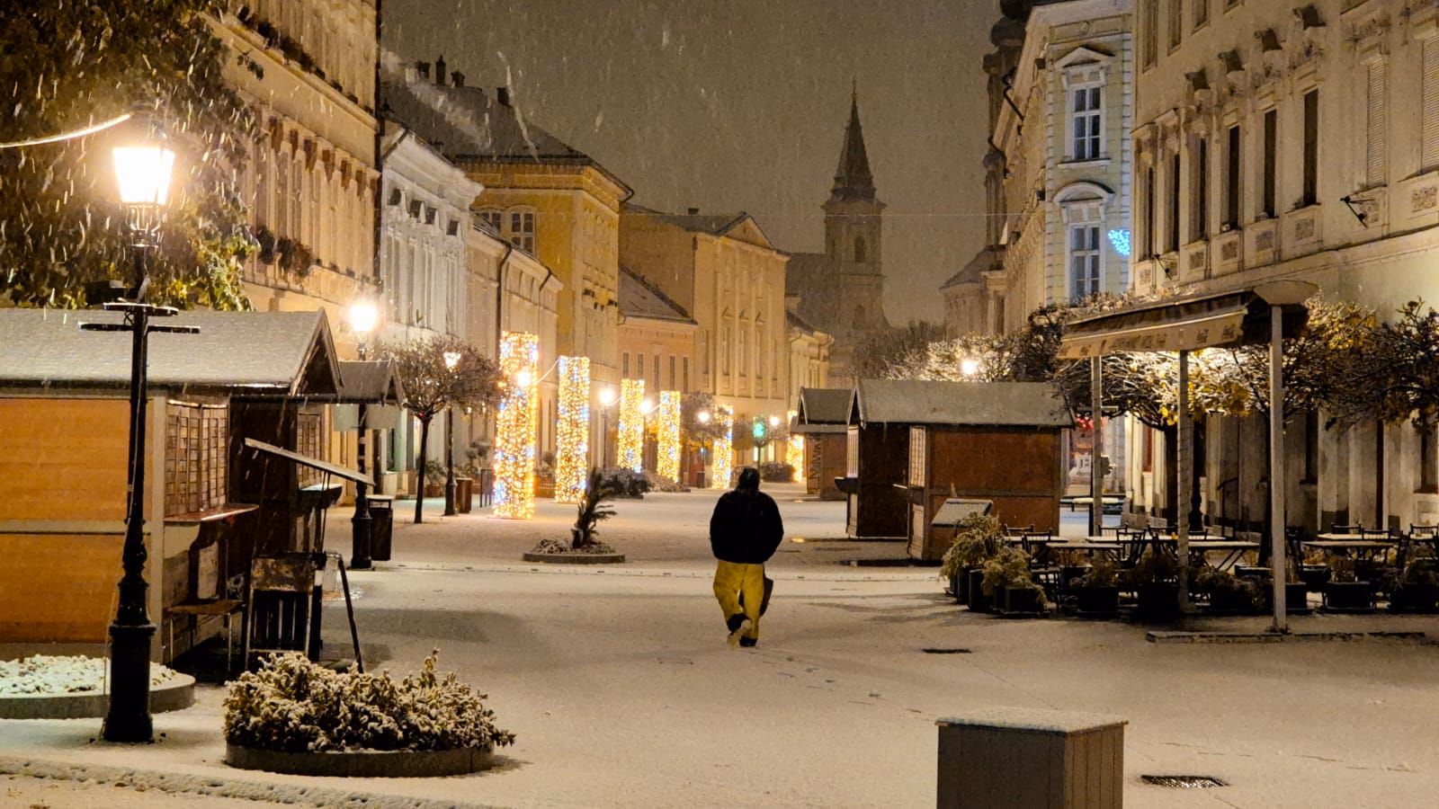 Megérkezett az első hó Fehérvárra is