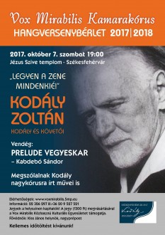 Legyen a zene mindenkié - Kodály koncert a Jézus Szíve Templomban