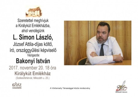 Beszélgetős est a Királykút Emlékházban - L. Simon László lesz a vendég