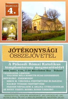 Jótékonysági összefogás a pákozdi templom tetejének felújításáért