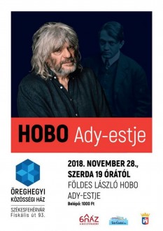 Földes László „HOBO” Ady-estje az Öreghegyi Közösségi Házban