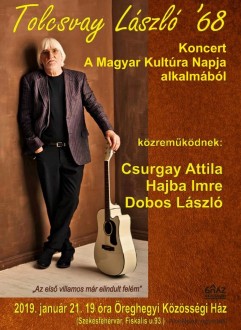 Acsa Szücs-alkotások és Tolcsvay-koncert - Magyar Kultúra Napja az Öreghegyi Közösségi Házban