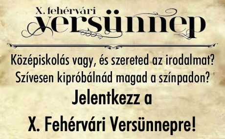 Február 11-ig lehet még jelentkezni az idei Versünnepre