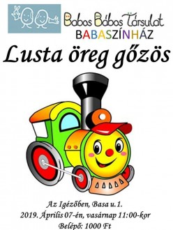 A lusta öreg gőzös - babaszínházi előadás lesz az Igézőben