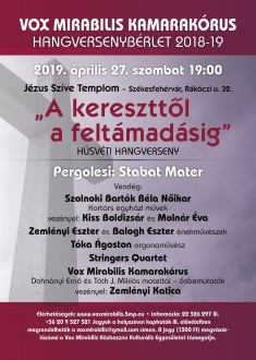 Jótékonysági koncert a Vox Mirabilis Kamarakórussal a Notre Dame-ért