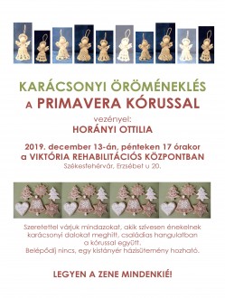 Karácsonyi öröméneklésre invitál a Primavera kórus december 13-án