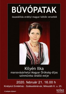 Búvópatak - erdélyi magyar költők verseit hallhatjuk pénteken a Királykút Emlékházban