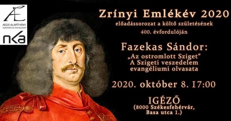 Zrínyi Emlékév 2020 irodalmi est és író-olvasó találkozó Iancu Laurával az Igézőben