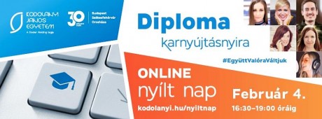 Online nyílt napot hirdet a Kodolányi Egyetem február 4-én