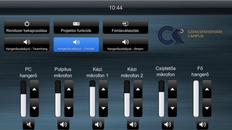 Hangtechnikai fejlesztés a Corvinus székesfehérvári campusán