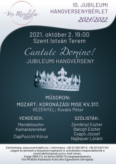 Cantate Domino! – szombaton kezdődik a Vox Mirabilis kórus 10. jubileumi hangverseny-sorozata