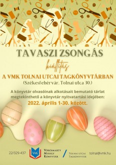 Tavaszi zsongás címmel lesz olvasói kiállítás a Tolnai utcai Tagkönyvtárban