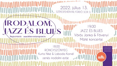 Irodalom, jazz és blues szerdán a Csónakázó-tó partján