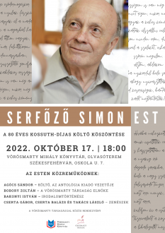 Serfőző Simon-est a Vörösmarty Mihály Könyvtárban