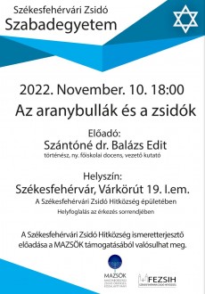 Az aranybullák és a zsidók – ismeretterjesztő előadás csütörtökön a Várkörút 19-ben