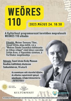 Weöres 110 – folytatódik a Kultúrfeszt a Szent István Király Múzeumban