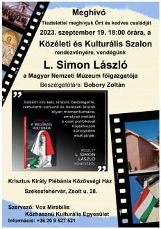 A megőrzés kultúrája - könyvbemutató a Közéleti és Kulturális Szalonban