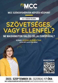 Szövetséges, vagy ellenfél? - érdekes előadást hallhatunk szeptember 20-án az MCC-ben