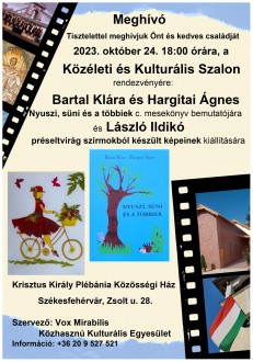 Művészeti programra hív ma a Közéleti és Kulturális Szalon