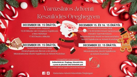 Varázslatos adventi készülődés Öreghegyen téli finomságokkal és kézműves termékekkel