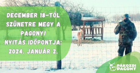 Szilvesztert követően, január 2-án nyit ki újra a Pákozdi Pagony