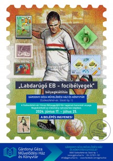 Csütörtökig látható még a foci Eb-s bélyegkiállítás a Gárdonyiban