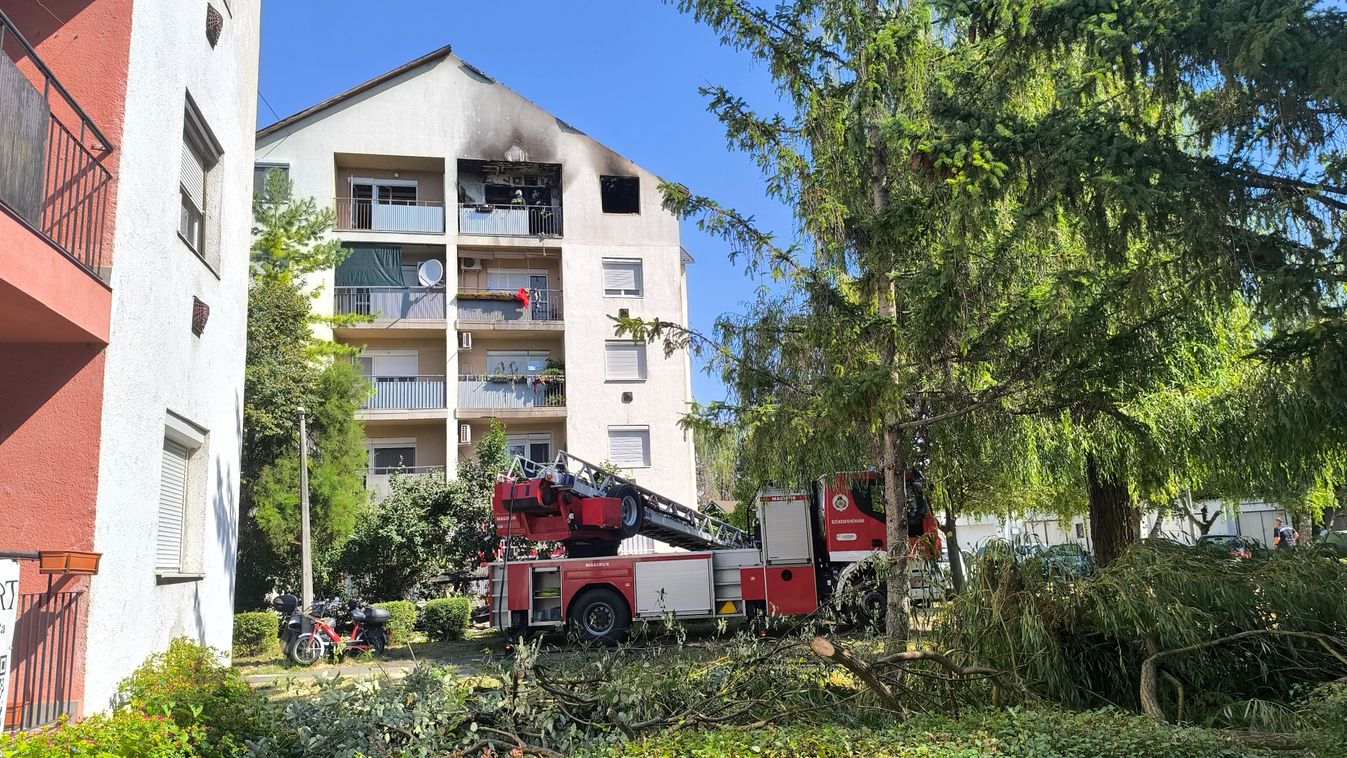 Kiégett egy lakás az Almássy lakótelepen - egy nő súlyosan megsérült