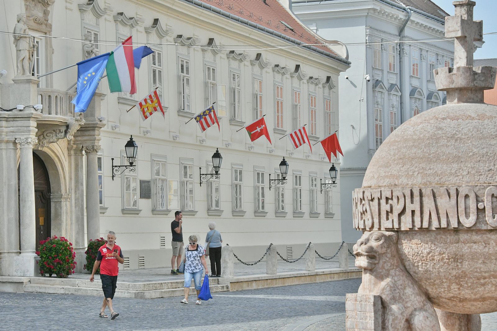 Történelmi zászlók hirdetik a Királyi Napok közeledtét Fehérváron