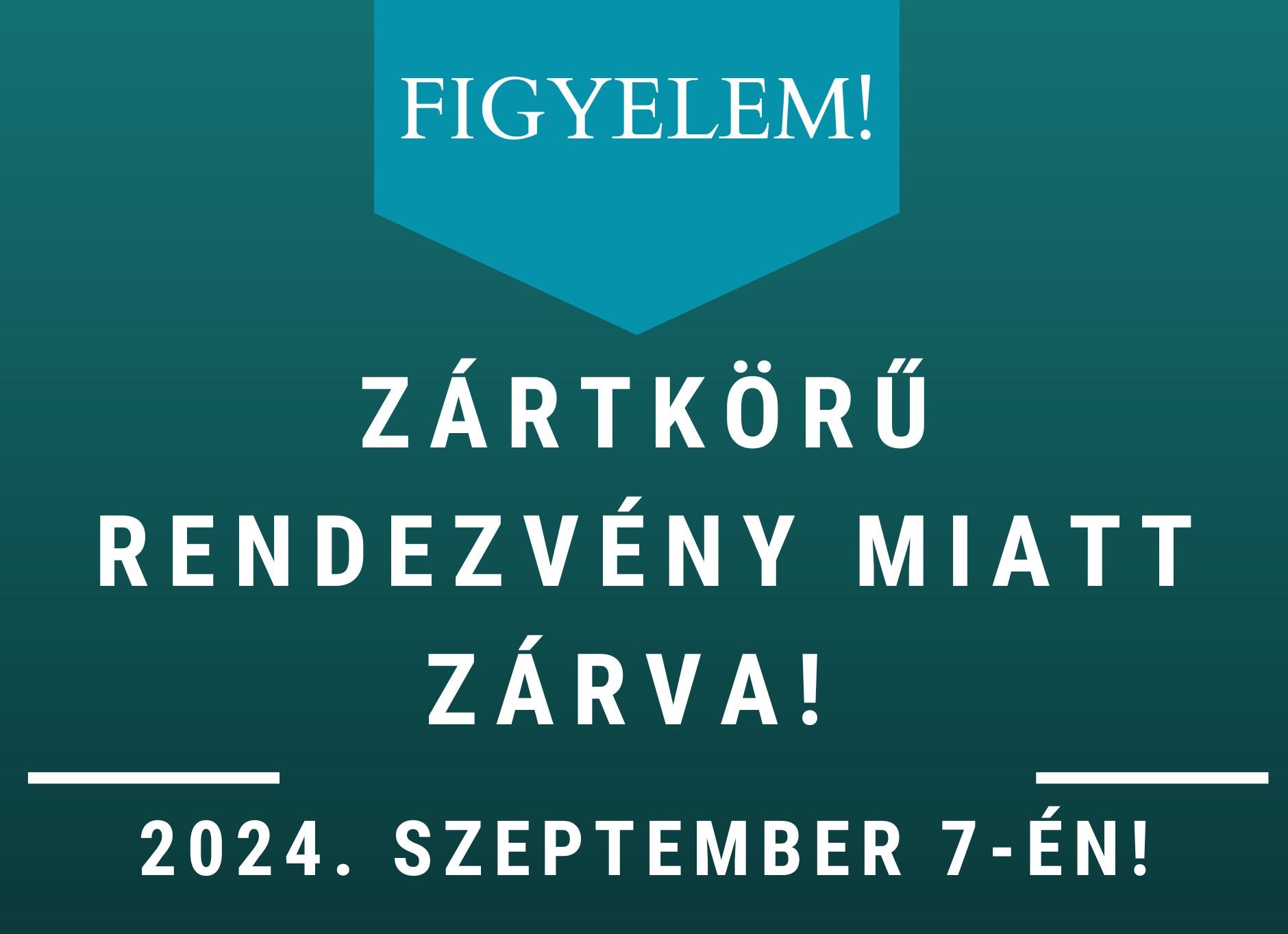 Szombaton zárva lesz a KEMPP, vasárnaptól újra fogadják a látogatókat