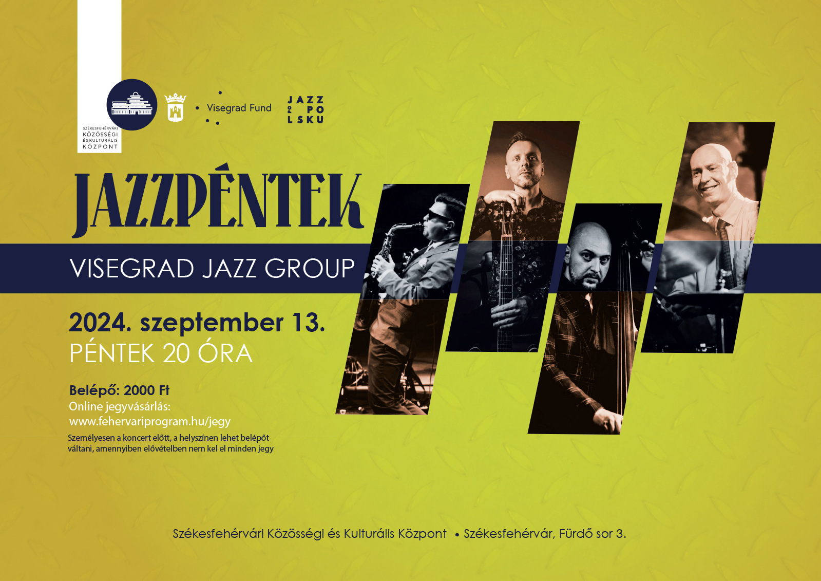 A Visegrad Jazz Group indítja a Jazzpéntekek új évadát