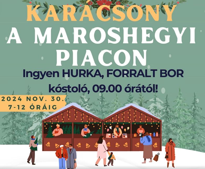 Karácsony a Maroshegyi Piacon - meglepetésekkel és ajándékokkal várnak