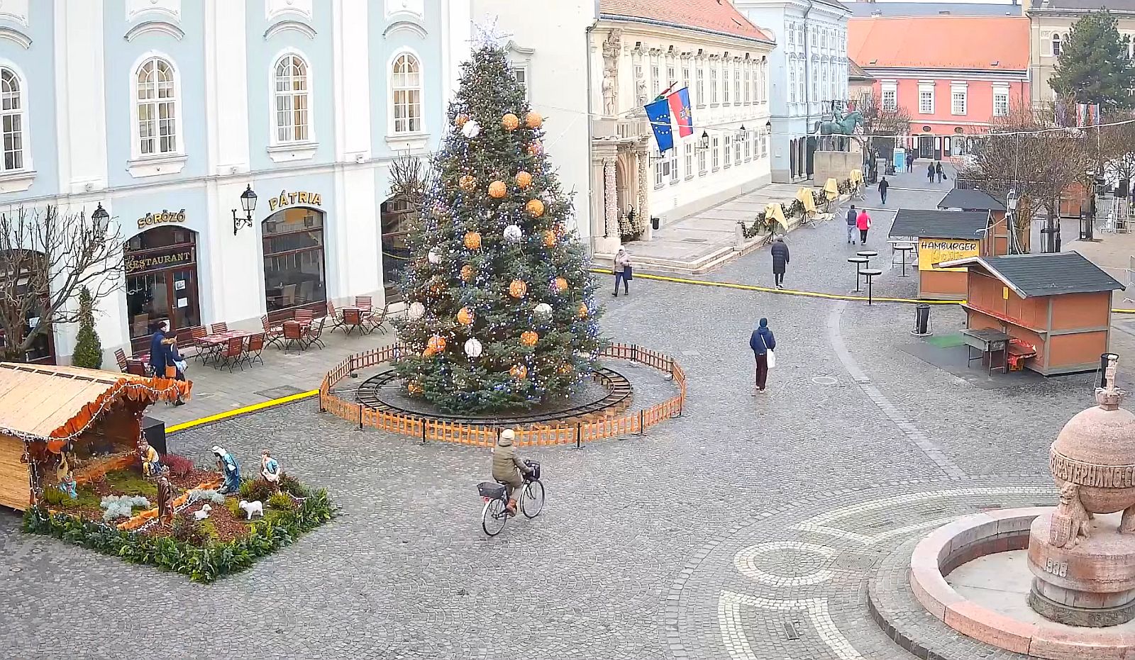 Adventi webkamera működik a Városház téren