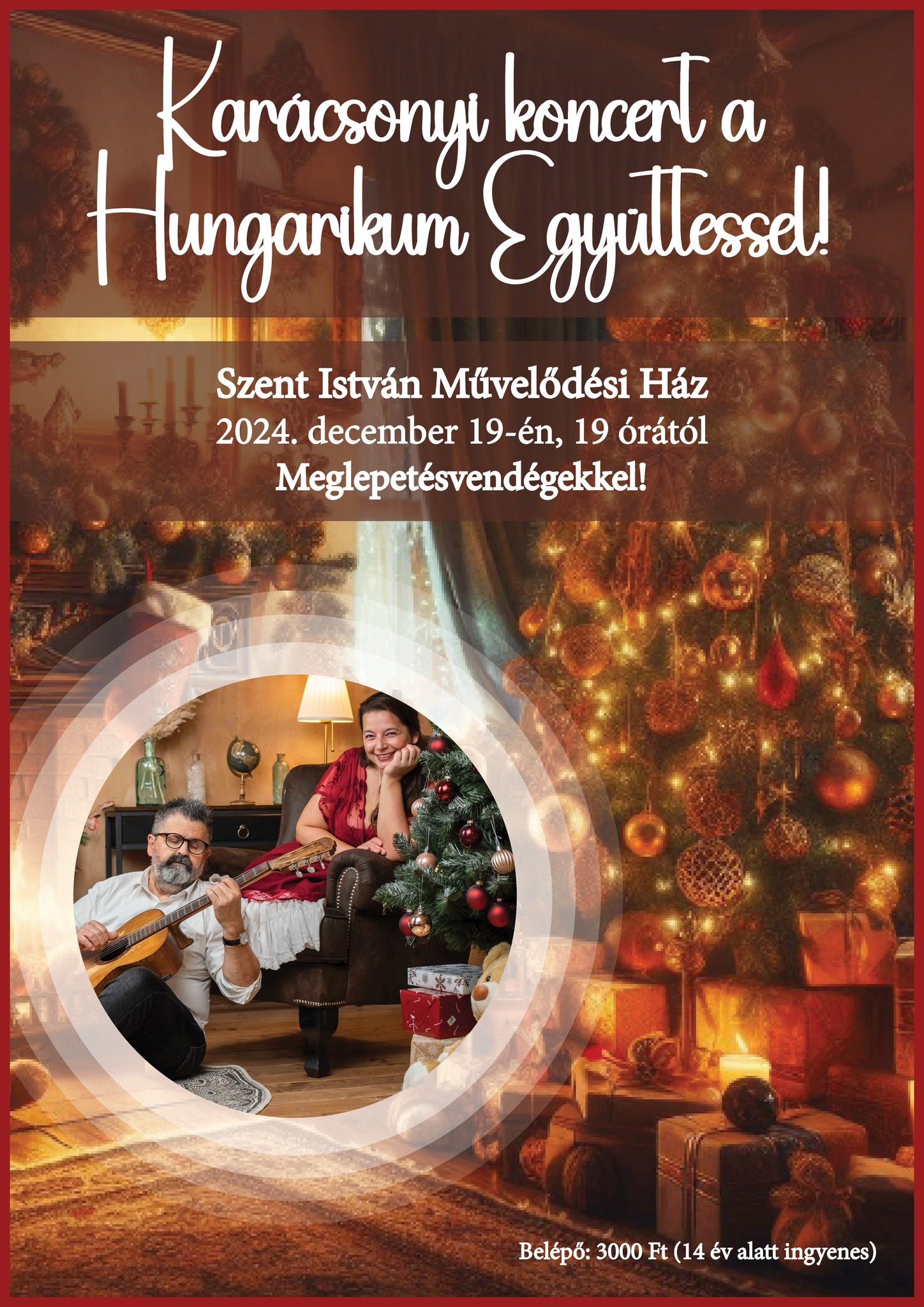 Vendégváró karácsonyi koncert a Hungarikum együttessel a Szent István Művelődési Házban